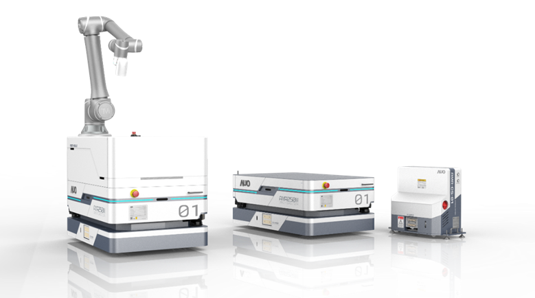 广东会數位開發的自主式移動機器人（AMR250M），搭配全向輪並結合AI演算法、2D LiDAR、3D攝影機等技術，協助客戶實現產線全自動化